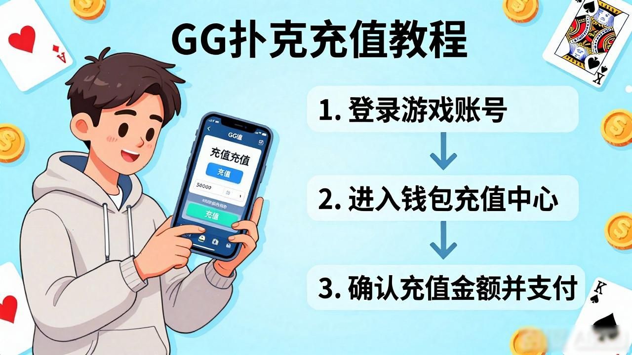扑克牌充钱游戏_gg扑克充值方式_扑克王充值方法